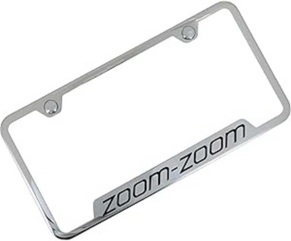 Mazda Zoom Zoom Stainless Steel License Frame