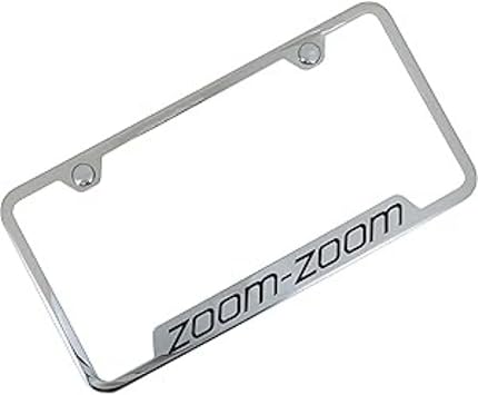 Mazda Zoom Zoom Stainless Steel License Frame