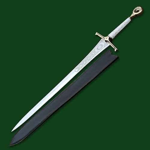 Miniatura 6 de Anillo de poder Elendil espada hecha a mano con acero inoxidable, incluye una funda protectora de cuero perfecta para cosplay