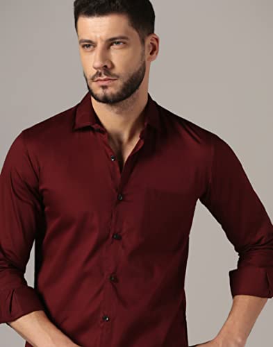 Image of J B Fashion Men's Cotton Full Sleeve Plain Casual Shirt (J-Plain)