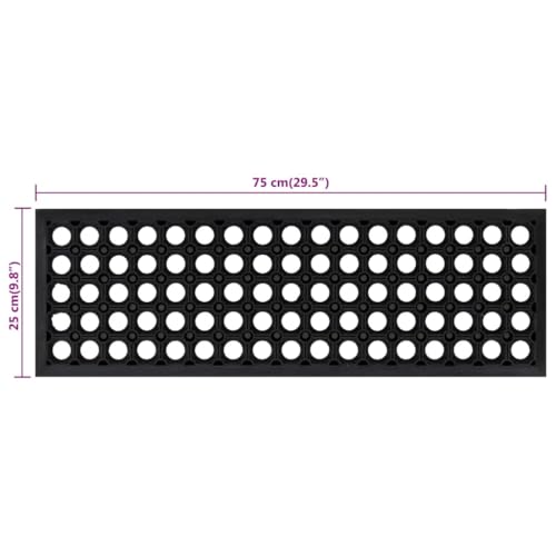 Tapis d'escalier antidérapants 25 x 75 cm caoutchouc durable pour entrée et couloir
