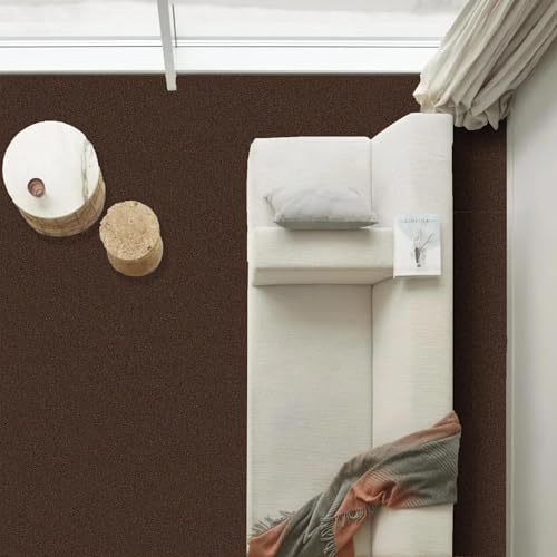 Image of FC Texture-2-C.Brown Carpet Luxurious Feel Floring for Residential, Commercial Office & Home and Sound Absorbing Durable Easy Clean Low Maintenance for High Traffic Areas