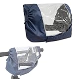 Control Panel Cover Fit for 4 Wheel Mobility Scooter - Elderly Electric Power Wheelchair Protective Accessories with Adjustable Hook-and-Loop (C) Blue