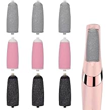 9 Pack Replacement Rollers Extra Coarse Rollers for Feet Roller Refill Heads Compatible with Finishing Touch Flawless Pedi Electric Tool File
