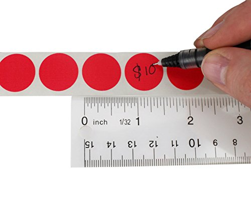 ChromaLabel Red Removable Color Coding Dot Stickers #TOP27