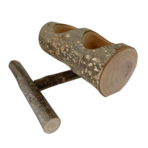 MUELODSIC オウム用木製餌箱スタンド 鳥かごアクセサリー 小鳥餌カップ付き 軽量洗える 鳥用止まり木兼餌台 ケージ固定可能 インコや小鳥の給