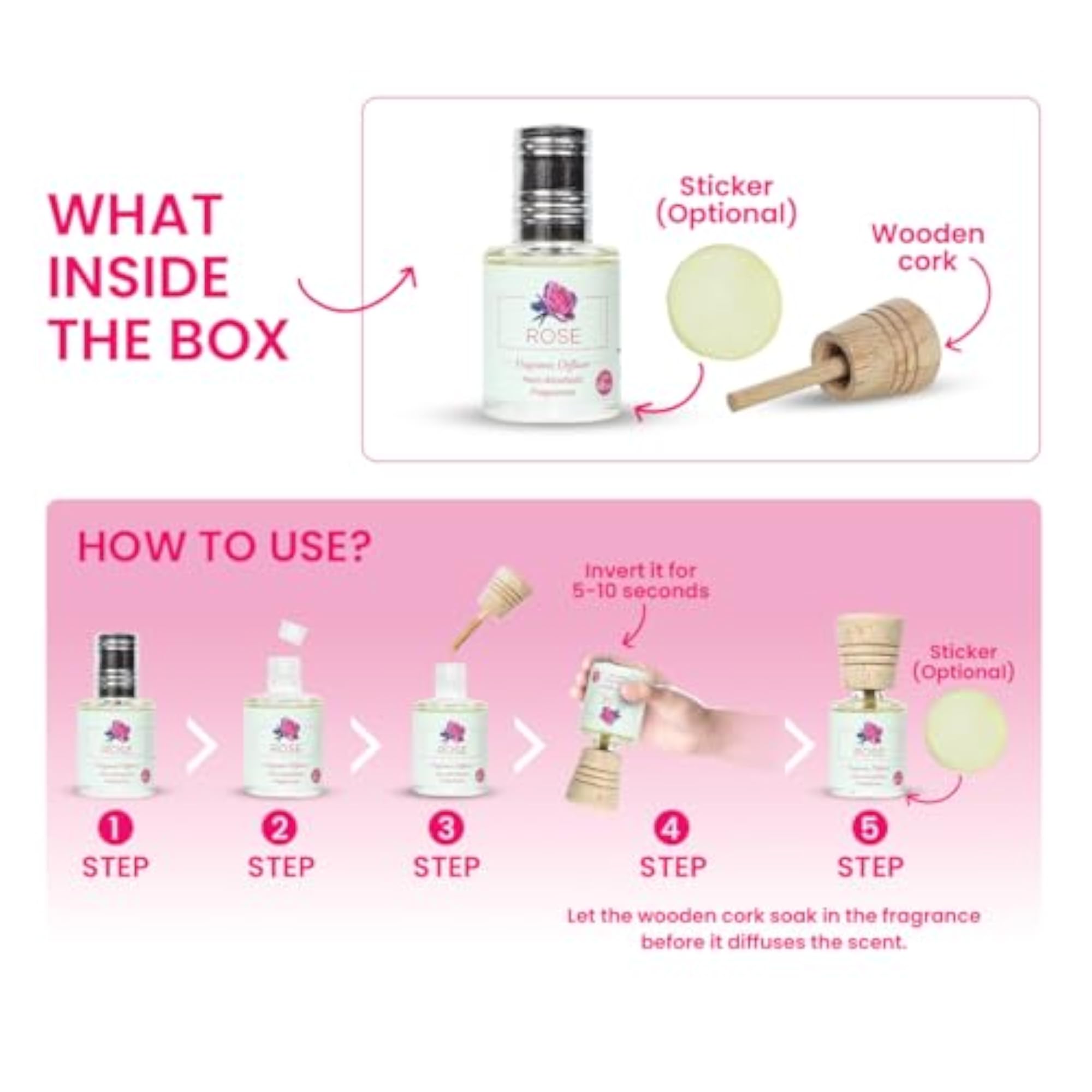 Fragrance Diffuser Oil Set, 5 x 10ml