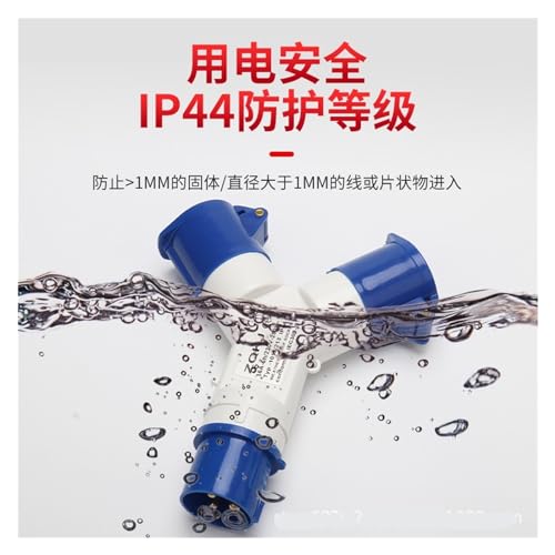 Toma de corriente industrial 3 x 16 A con conector split una a dos vías IP44 modelo 1013-2 4