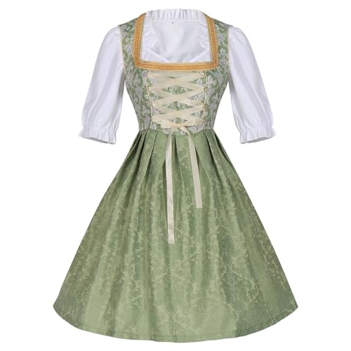 Dirndl Body femme avec tablier et robe courte élégante de fête