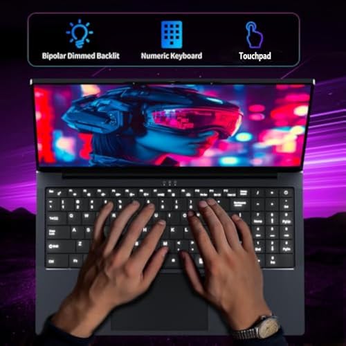 Image of Gaming Laptop, Laptop Core i5 Up to 3.60GHZ, 16 Inch Laptops Computer 16GB RAM 512GB SSD Wind 11 Pro Traditional Laptops FHD IPS Display Backlit Keyboard Notebook Computer 180 Angle Opening