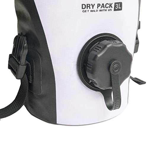 Dog Helios 'Grazer' Waterproof Outdoor Travel Dry Food Dispenser Bag, 3L, White #TOP6