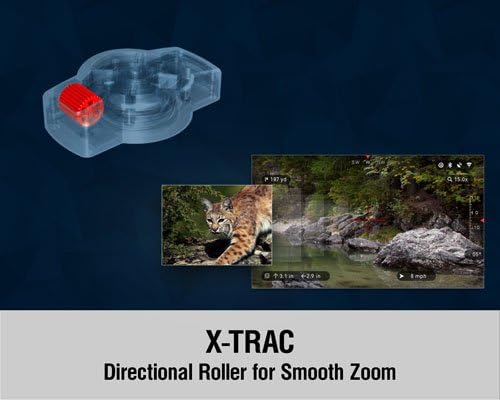 ATN X-Trac Smart Tactical Remote Access Control w/Bluetooth, Device Works Smart HD Scopes to Operate Through The menu Faster, Black