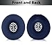 Adhiper Silicone Ear Pads Cover for Beats Solo 4, Washable Sweat Earpad Covers Silicone Case for Beats Solo4 & Solo3 Wireless On-Ear Headphones Accessories Protective Pads Cover (Blue)