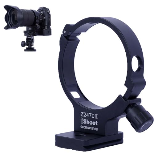 �J���������O���O�r���A�j�R��Nikon�����Y�̌݊������� Nikkor Z 24-70mm F2.8 S II�Ή�, �O�r�}�E���g�����O�A�����Y�T�|�[�g�݁A�����Y�u���P�b�g�݁A�O�r�\�P�b�g, �{�g����1/4 3/8 �l�W���t���̃N�C�b�N�����[�X�v���[�g, 