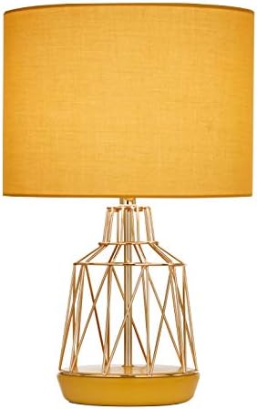 Village At Home Macaron Table Lamp, 60 W, Ochre