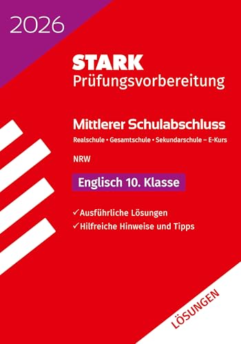 STARK Lösungen zu Englisch E-Kurs - Mittlerer Schulabschluss (MSA) 2026 NRW - Prüfungsvorbereitung (Abschlussprüfungen)