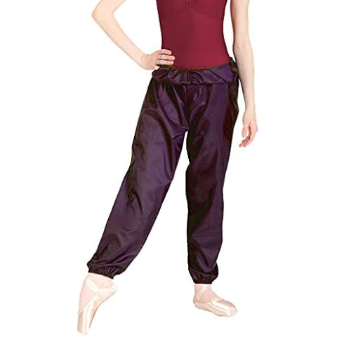 Body Wrappers Ripstop Pants for Dance, Hiking, Workouts and More - Unisex Youth Warm Up Pants for Boys and Girls - Style 071 (8-10, Black) Cover