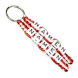 Der personalisierte Schlüsselanhänger oder Taschenbaumler ist ein einzigartiges Accessoire, das speziell nach deinen Wünschen gefertigt wird. Du hast die Möglichkeit, einen Namen mit bis zu 9 Buchstaben auszuwählen, um das Accessoire besonders persönlich zu gestalten.