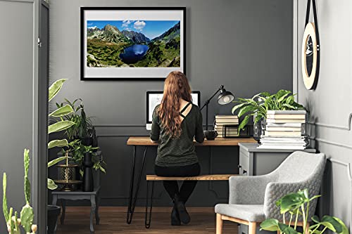 Affiche encadrée murale paysage lac de montagne pour grand mur vide - 3