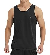 EZRUN Men's Tank Tops Quick Dry Workout Sleeveless Shirts for Bodybuilding Gym Swimming Beach Fit...