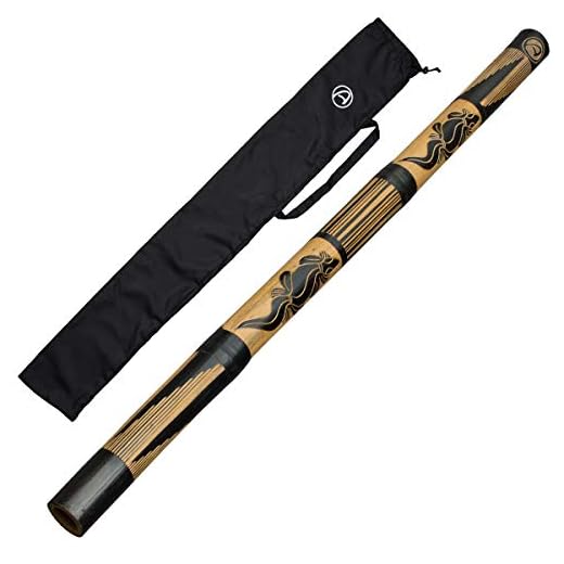 Didgeridoo 47.2'' - didgeridoobag - beginners didgeridoo - bamboo didgeridoo - wood mouthpiece