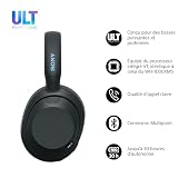 Sony ULT WEAR – Cuffie wireless con noise cancelling, bassi profondi e potenti, stesso processore delle WH-1000XM5, chiamate nitide, batteria fino a 30 ore, compatibili con iOS e Android – Nero - 3
