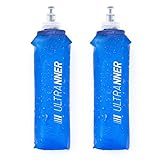 Botella de agua plegable pequeña con 500 ml de capacidad para la hidratación durante el ejercicio