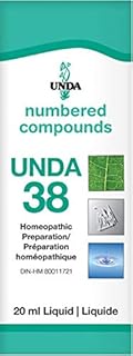 UNDA - UNDA 38 Numbered Compounds - Homeopathic Preparation - 20 ml Liquid