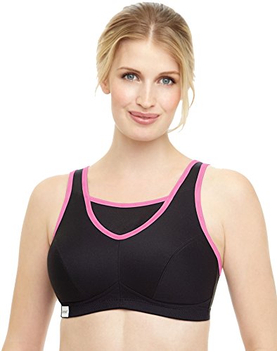 Glamorise Women's Full Figure No Bounce Plus Size Camisole Wirefree Back Close Sports Bra #1066