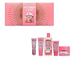 Soap & Glory Spa-Studded Cast Pink Beauty Gift Set, 5 Piece Collection with Hand Food, Heel Genius, Clean on Me, Body Scrub, Body Butter