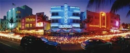 Posterazzi USA Florida Miami Beach - Póster (30 x 13)