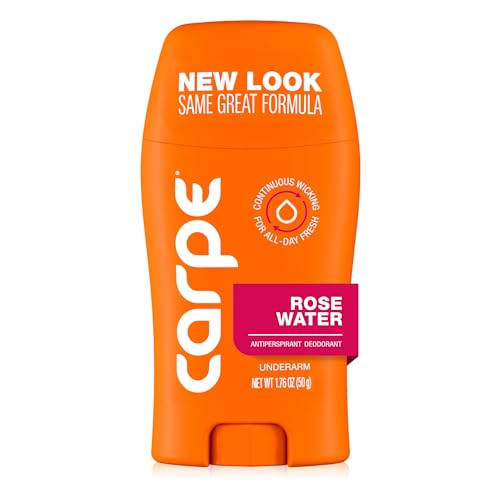 Carpe Underarm Antiperspirant for Women - 100 Hour Sweat & Odor Control - Women's Sweat Control Antiperspirant Deodorant - Extra Strength - Rose Water