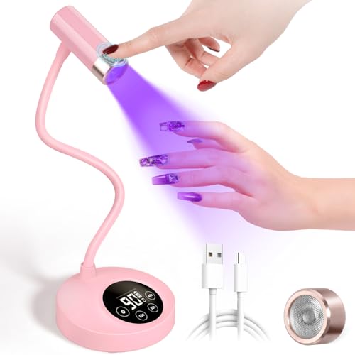 AORAEM UV LED Nail Lamp - 12W Rechargeable Gooseneck