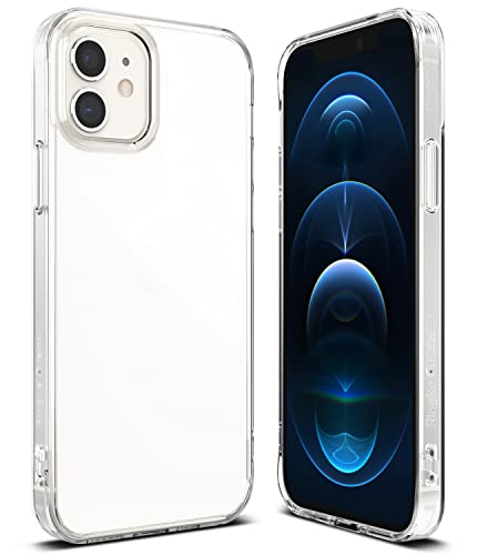 Ringke Fusion Compatible con Funda iPhone 12, Compatible con Funda iPhone 12 Pro (6,1 Pulgadas) Carcasa Queda como un Guante, Case Transparente con Agujeros para Cuerda - Clear Cover