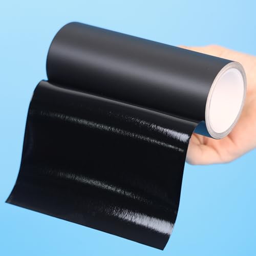 YINTTIAN Heavy Duty Black Repair Tape for Tent, Leather, Tarp, Canopy, Awning and Boat Cover, Waterproof Inflatable Repair Patch Kit for Bounce House, Pool, Duct, Outdoor, 5 Inch x 5FT