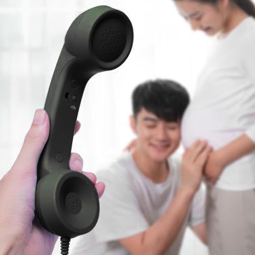 Teléfono retro con jack 3.5mm para evitar dolores de cuello al hablar 6