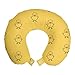 ABAKUHAUS Uccello giallo Cuscino da Viaggio, Anatre semplicistica del bambino, Accessorio in Schiuma di Memoria per Viaggio, 30 cm x 30 cm, Senape Albicocca
