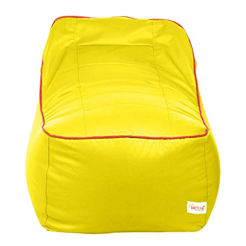 Image of Sattva Rester XXXL Bean Bag Cover Without Beans - Yellow