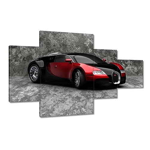 Décoration murale toile voiture Veyron 130x80 grand tableau imprimé salon chambre H2230Z