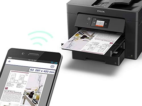 Epson WorkForce WF-7830 All-in-One Wireless Colour Printer with Scanner, Copier, Fax, Ethernet, Wi-Fi Direct and ADF