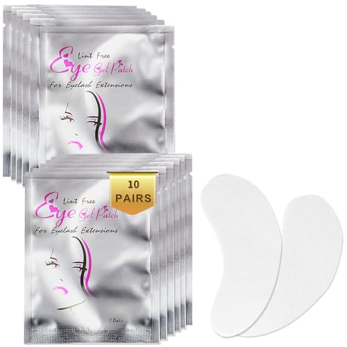 #VerdientProvisionen<br>10 Paar Wimpern Extension Pads Wimpernverlängerung Augen Pads Eye Gel Patch für Eyelash Extensions (Silber)
