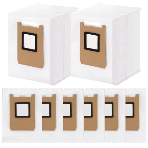 Image of Dust Bags Compatible with Eufy E28 OMNI, E25 OMNI, C28 OMNI Robot Vacuum - Large Capacity Vacuum Bags Replacement Parts Accessories Kit Effective Filtration Disposable Bag (8 Pack)
