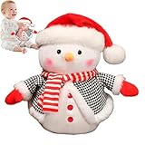 アニメーション雪だるま、クリスマス雪だるまぬいぐるみ,クリスマスのぬいぐるみ - 屋内デスクトップ装飾用の愛らしい収集価値のあるぬいぐるみぬいぐるみ