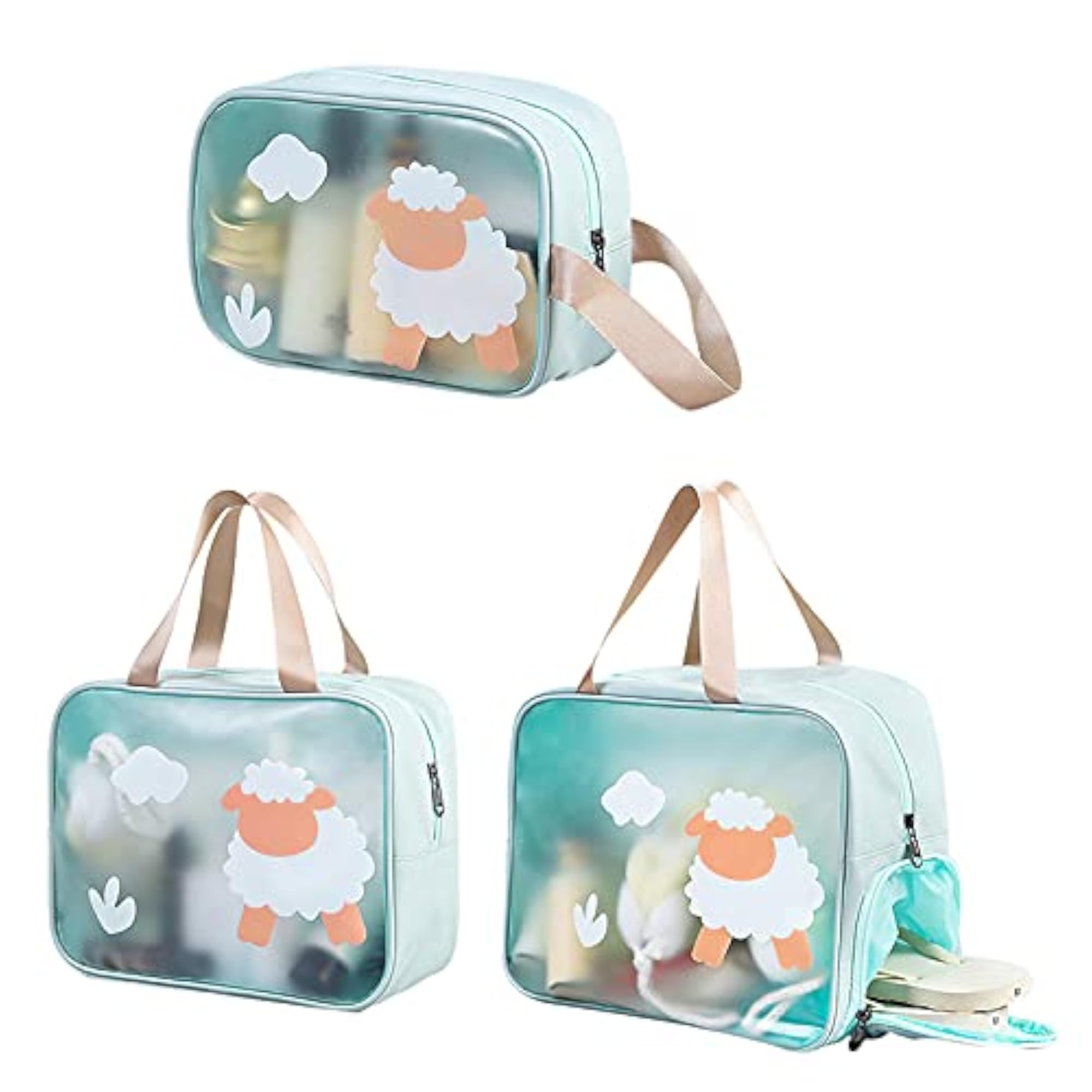 Portable Splashproof Cute Toiletry Bag, Stylish Beach Bag
