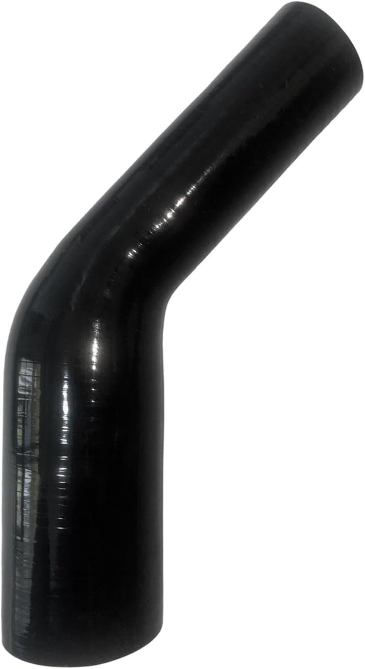 Haturmyko ID 2" to 2.75" 45 Degree Elbow Reducer Silicone Coupler - Leg Length 6" (152mm) Universal 4-Ply Reinforced Silicone Radiator Hose Reducer