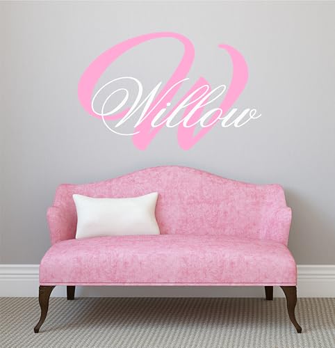 Vinilo decorativo personalizado con nombre para pared