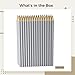 100 Count Silver Streak Pencils for Metal Marking, Sharp Point, Wooden Body, 17.4 Cm, Great for Welding, Electrical, Carpentry Tasks