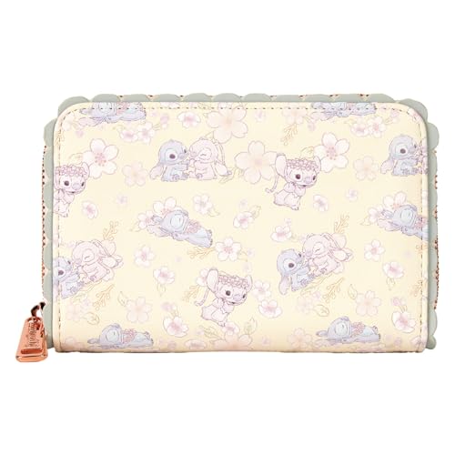 Loungefly Disney Cute Stitch Cherry Blossom Zip Around Wallet2