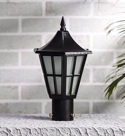 Black Outdoor Modern Waterproof Gate Light/Pillar Light for Home & Garden, Street (Bulbnot Included) (Pack of 1)-image-29