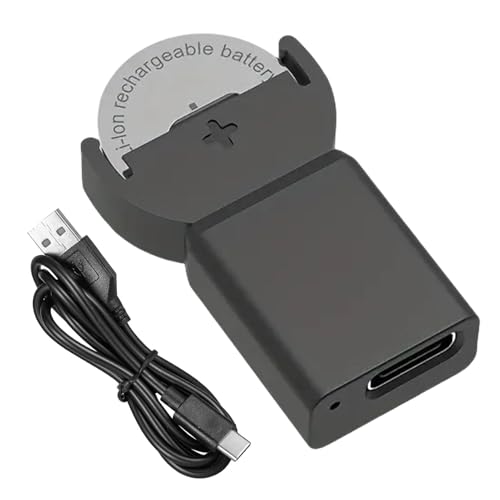 Cargador de batería de botón, cargador de batería botón – cargador de batería con botón USB con indicador LED – cargador universal para batería recargable